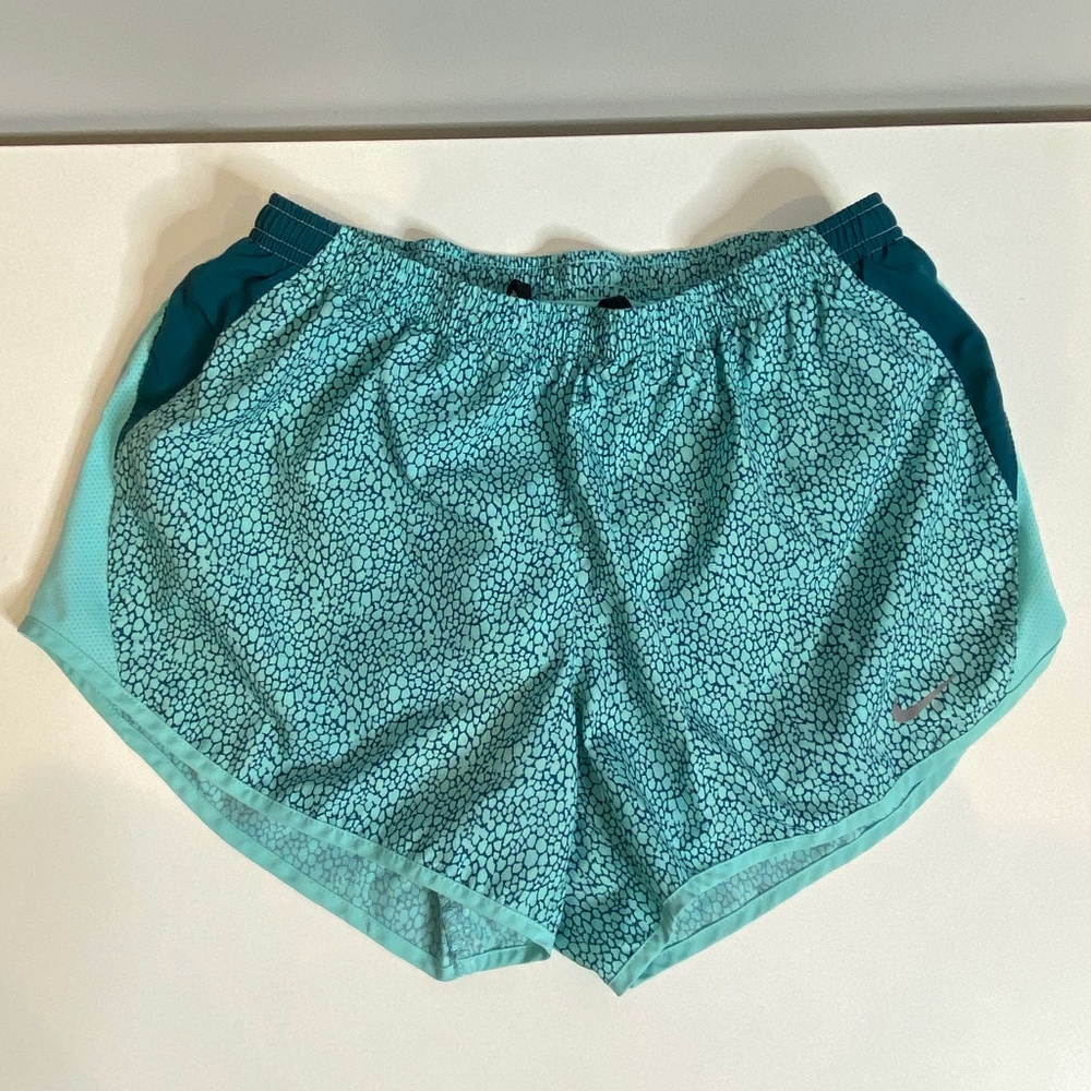 Nike Dri-Fit Running Shorts - Light Blue & Navy